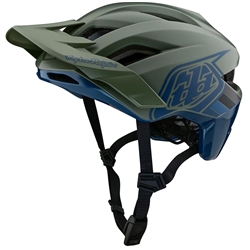 Troy Lee Designs Flowline SE Helmet w/MIPS Badge Olive/Indigo