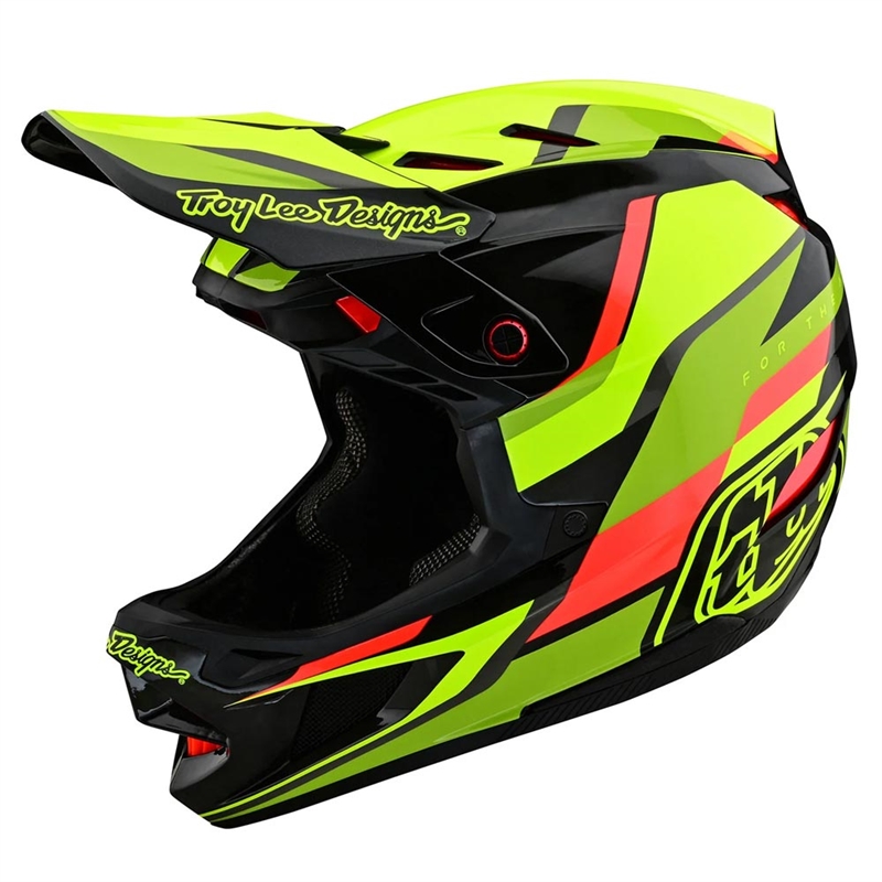 Troy Lee Designs D4 Carbon MIPS Omega Black/Yellow