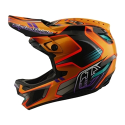 Troy Lee Designs D4 Carbon MIPS Crest Gold