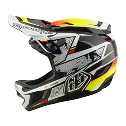 Troy Lee Designs D4 Carbon MIPS Lined Up Black