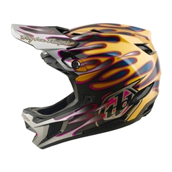 Troy Lee Designs D4 Carbon MIPS Overspray Gold/Black