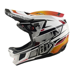 Troy Lee Designs D4 Composite MIPS Lined Up White