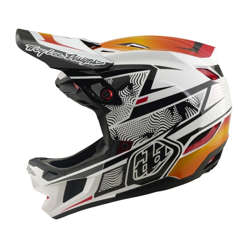 Troy Lee Designs D4 Composite MIPS Lined Up White