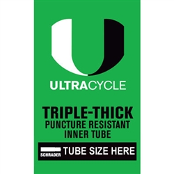 ULTRACYCLE Triple Thick Puncture Resistant Tube 26x1.5-1.75