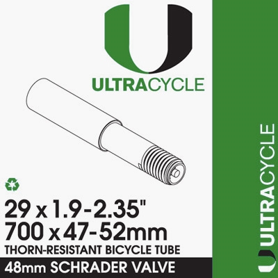 UltraCycle 29X1.9-2.35 Thorn Resistant Tube Schrader 48mm Stem