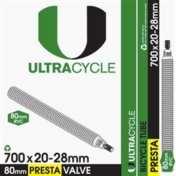 ULTRACYCLE 700c x 20-28c 80mm Presta Valve Tube