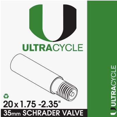 Ultra Cycle 20" x 1.75 - 2.35 Schrader Valve Tube