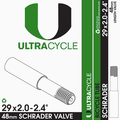 Ultra Cycle 29'' x 2.0-2.4'' Schrader Valve Tube