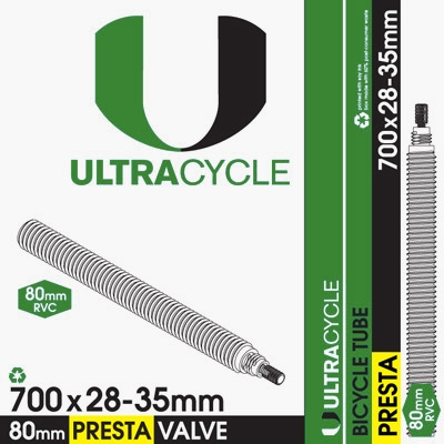 Ultracycle 700c x 28-35 Tube 80mm Presta Valve