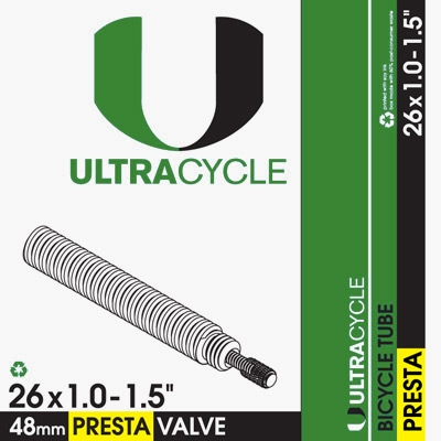 Ultra Cycle 26" x 1.0 - 1.50 Presta Valve Tube