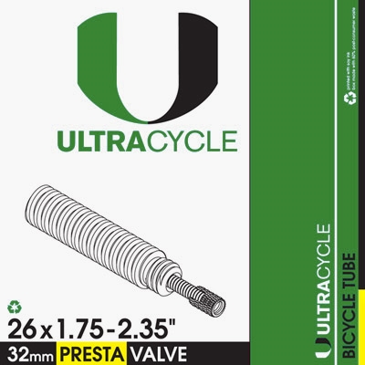 Ultra Cycle 26" x 1.75-2.35" 32mm Presta Valve Tube
