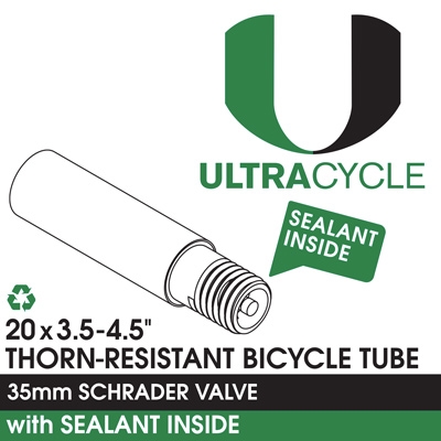 UltraCycle Triple Thick w/Sealant  20'' x 3.5-4.5'' 35mm Schrader