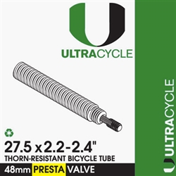 Ultra Cycle 27.5'' x 2.2-2.4'' 48mm Presta Valve Triple Thick Puncture Resistant Tube&#8203;