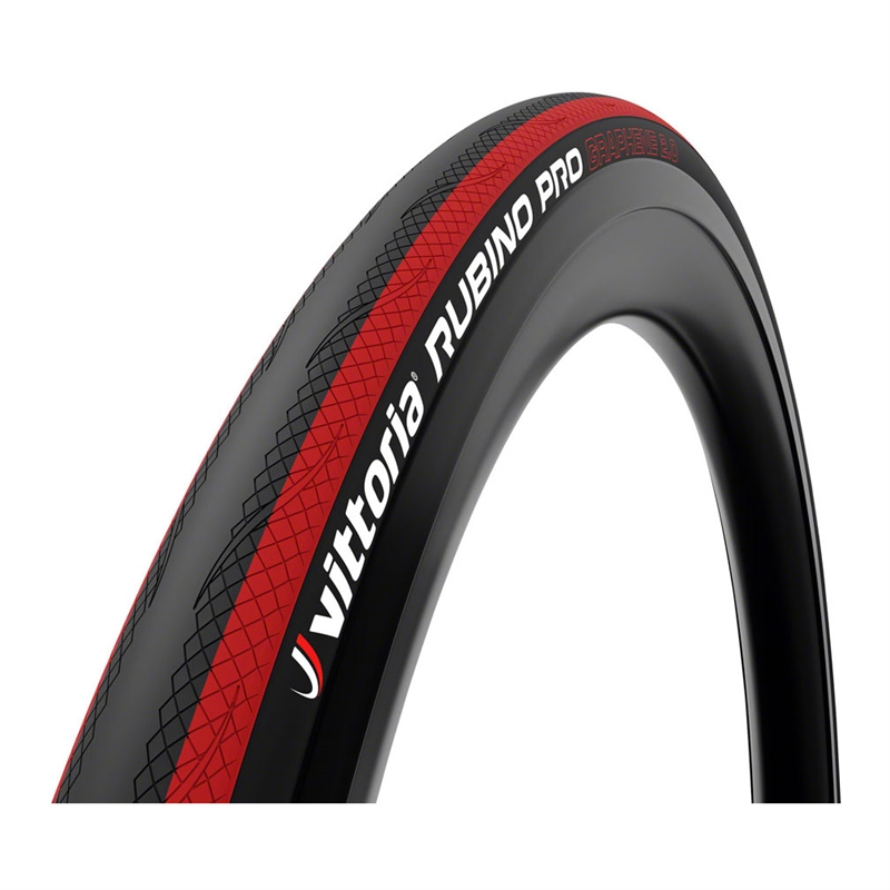 Vittoria Rubino Pro G2.0 700x25 Road Tire Black/Red