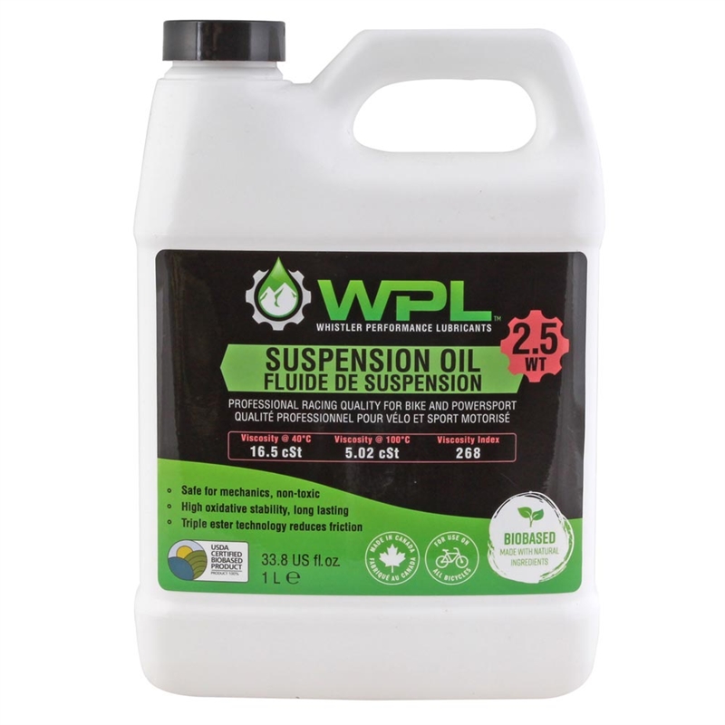 Whistler Performance (WPL) ShockBoost 2.5 Weight Suspension Oil (1L)
