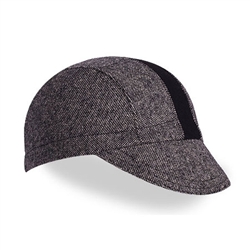 Walz Wool Cycling Cap Black Tweed/Black Stripe