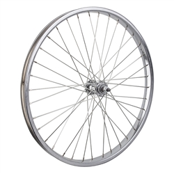 Wheel Master 24" Steel Cruiser/Comfort Front Wheel Chrome