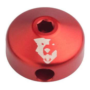Wolf Tooth Components Lo-Pro shock rebound knob, red
