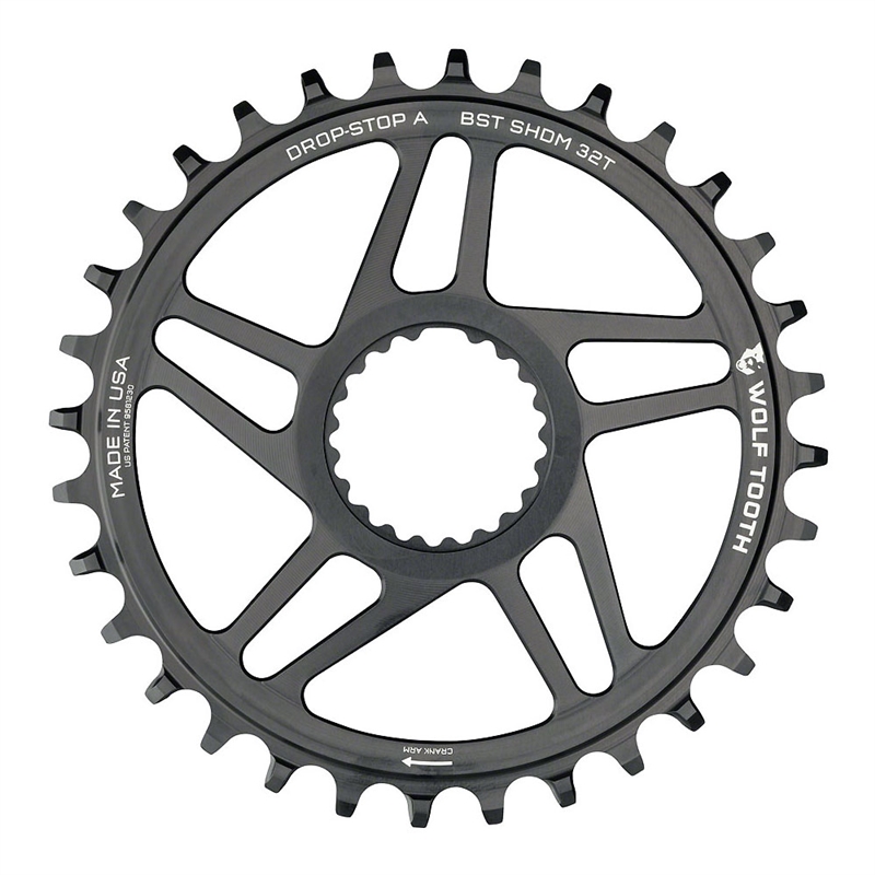 Wolf Tooth DM Chainring 32t Shimano Direct Mount Drop Stop A Boost 3mm Offset