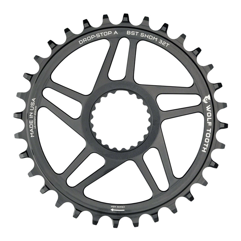 Wolf Tooth DM Chainring 34t Shimano Direct Mount Drop Stop A Boost 3mm Offset