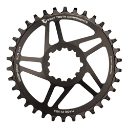 Wolf Tooth DM Chainring 26t  SRAM 3-Bolt Crankset 6mm Offset Black