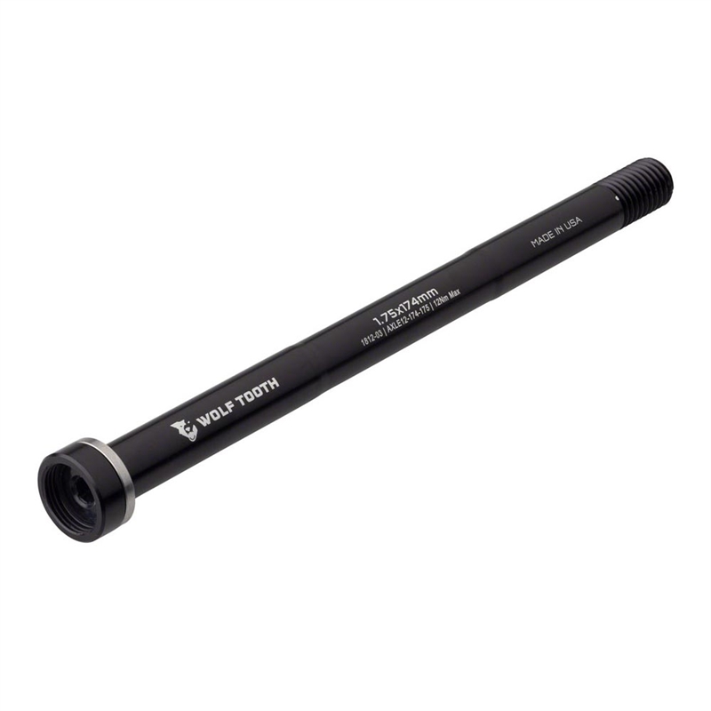 Wolf Tooth Rear Thru Axle M12 1.75 x 174mm Black