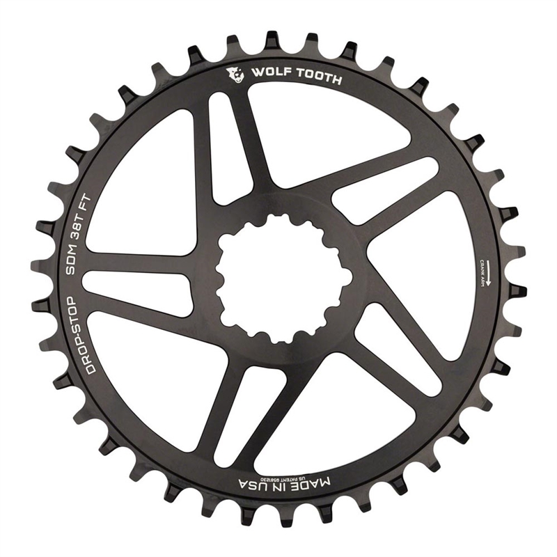 Wolf Tooth DM Chainring 38t SRAM Direct Mount 3-Bolt 6mm Offset
