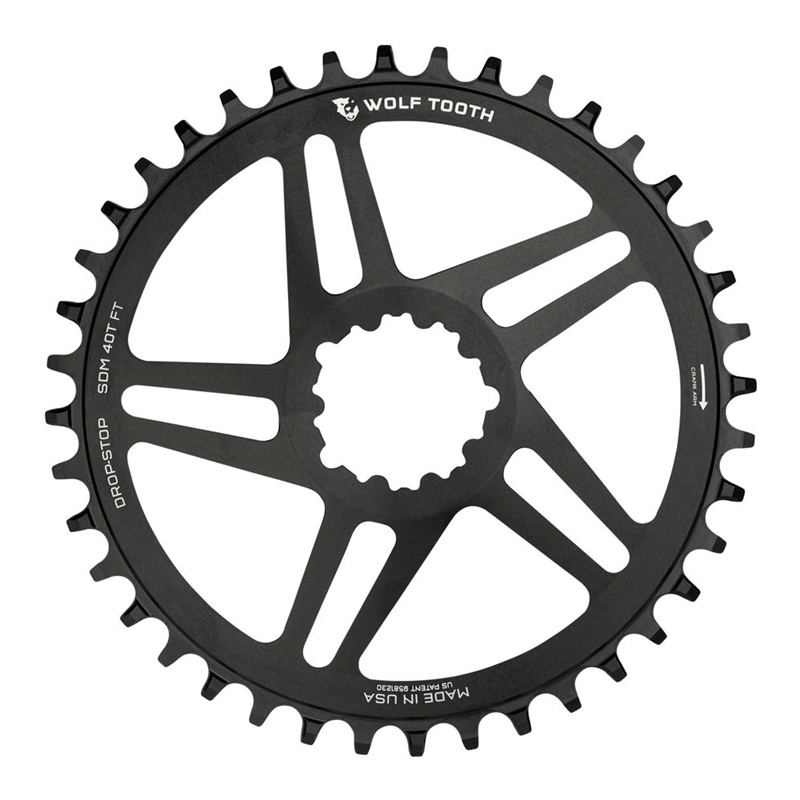 Wolf Tooth DM Chainring 40t SRAM Direct Mount 3-Bolt 6mm Offset