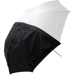 Westcott 60" White Satin Umbrella with Removable Black Cover