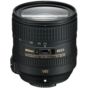 Nikon AF-S Nikkor 24-85mm f/3.5-4.5G ED VR Lens