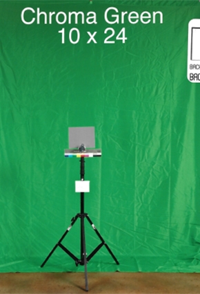 10ft X24ft  GREEN CHROMA KEY BACKGROUND