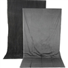 Impact Reversible Crushed Muslin Background (10 x 24', Charcoal/Smoke Gray)