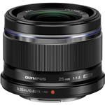 Olympus M.Zuiko Digital 25mm f/1.8 Lens (Black)