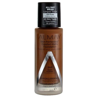 Almay Skin Perfecting Comfort Matte Foundation 240 Warm Almond 1oz / 30ml