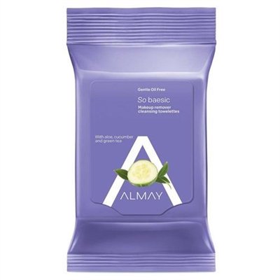 Almay So Baesic Makeup Remover Cleansing Towelettes 25 Ultra Soft Wipes