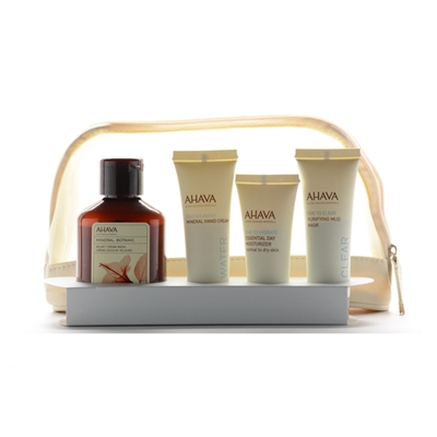Ahava Face and Body Essentials Starter Kit 4 Piece Gift Set