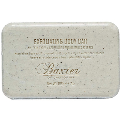 Baxter of California Exfoliating Body Bar Cedarwood And Oakmoss Essence 7oz / 198g