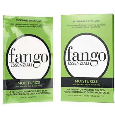 Borghese Fango Essenziali Moisturize Treatment Sheet Masks 4pc All Skin Types 0.83oz / 25ml