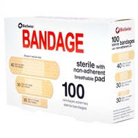 BioSwiss Sterile Bandage With NonAdherent Pad 100 Piece