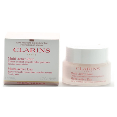 Clarins Multi Active Day Early Wrinkle Correction Cream for Dry Skin 1.7 oz
