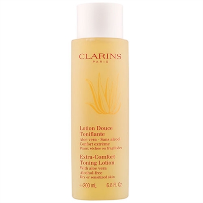 Clarins Extra-Comfort Toning Lotion With Aloe Vera Dry - Sensitive Skin 6.8oz / 200ml