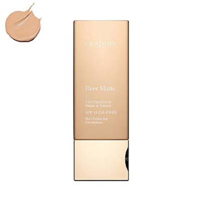 Clarins Ever Matte Skin Balancing Foundation Oil Free SPF15 109 Wheat 1.1 oz / 30ml