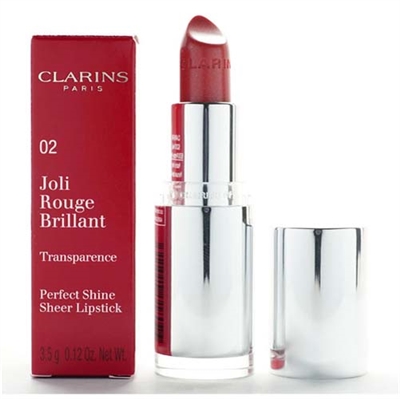 Clarins Joli Rouge Brilliant Lipstick 02 Rhubarb 3.5g / 0.12oz