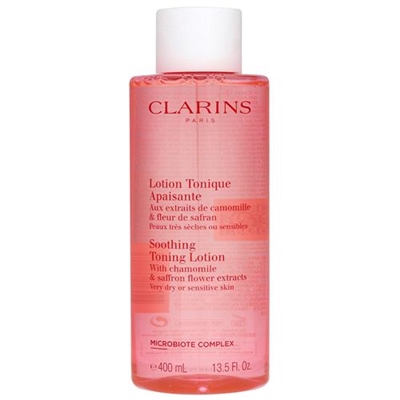 Clarins Soothing Toning Lotion Very Dry Sensitive Skin 13.5oz / 400ml