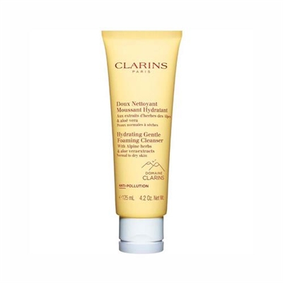 Clarins Hydrating Gentle Foaming Cleanser Normal to Dry Skin 4.2oz / 125ml