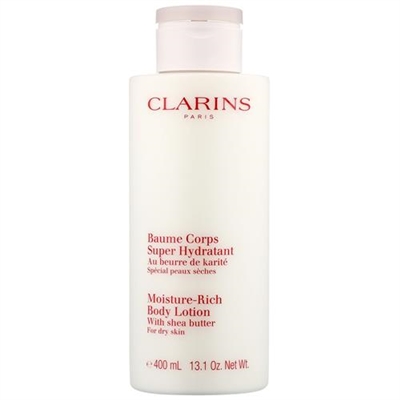 Clarins MoistureRich Body Lotion With Shea Butter Dry Skin 13.1oz / 400ml