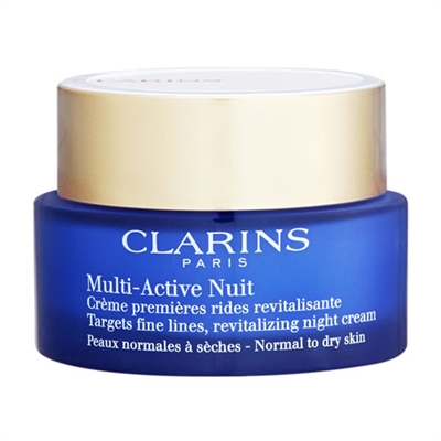 Clarins MultiActive Nuit Revitalizing Night Cream Normal  Dry Skin 1.7oz / 50ml