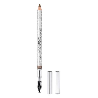 Christian Dior Eyebrow Pencil With Brush and Sharpener 03 Brown 0.04oz / 1.19g