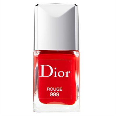 Christian Dior Vernis Gel Shine  Long Wear Nail Lacquer 999 Rouge 0.33oz / 10ml