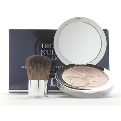 Christian Dior Diorskin Nude Tan Light Powder With Kabuki Brush 001 Aurora 0.35oz / 10g